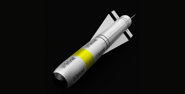 AGM-65 Maverick Missile (PBR, UV-textured) - 3DOcean Item for Sale