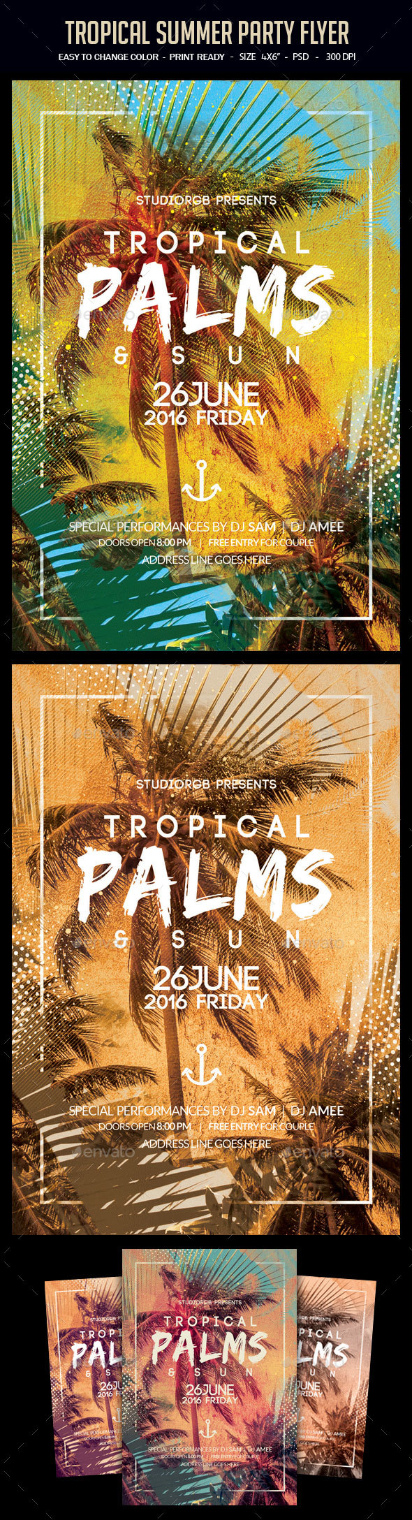 Tropical Summer Party Flyer