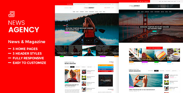 News Agency - News Magazine Newspaper WordPress Theme