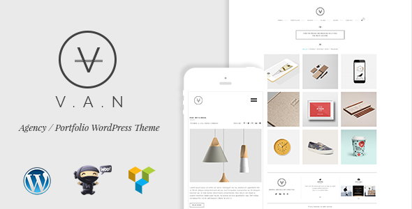 VAN- Minimalist Agency, Photo Gallery Shop Theme