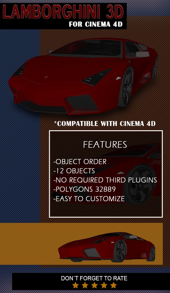 Lamborghini Reventon - 3DOcean Item for Sale