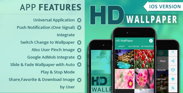 iOS HD Wallpaper - CodeCanyon Item for Sale