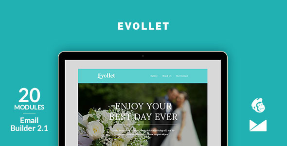 Evollet Email Template + Online Emailbuilder 2.1