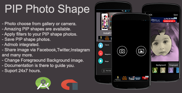 PIP Photo Shape Android App