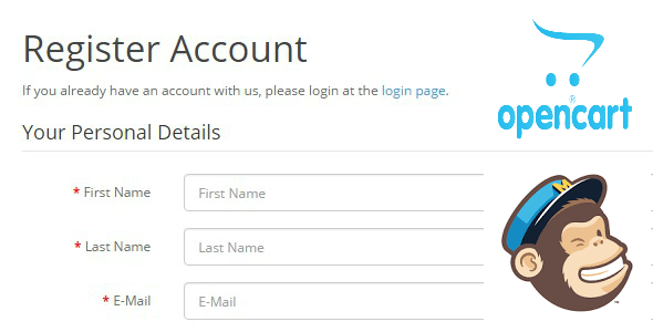 Auto subscribe MailChimp Opencart module