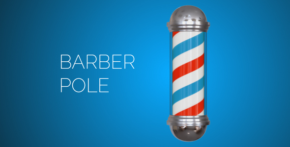 Barber Pole - 3D, Object Elements Motion Graphics