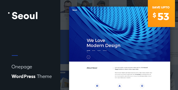 Seoul - Onepage WordPress Theme
