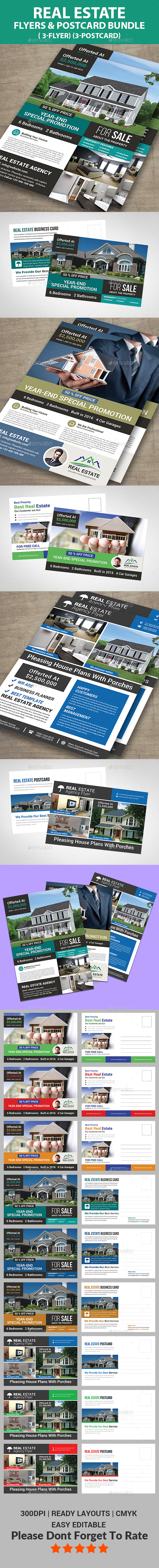 Real Estate Flyer & Post Card Bundle