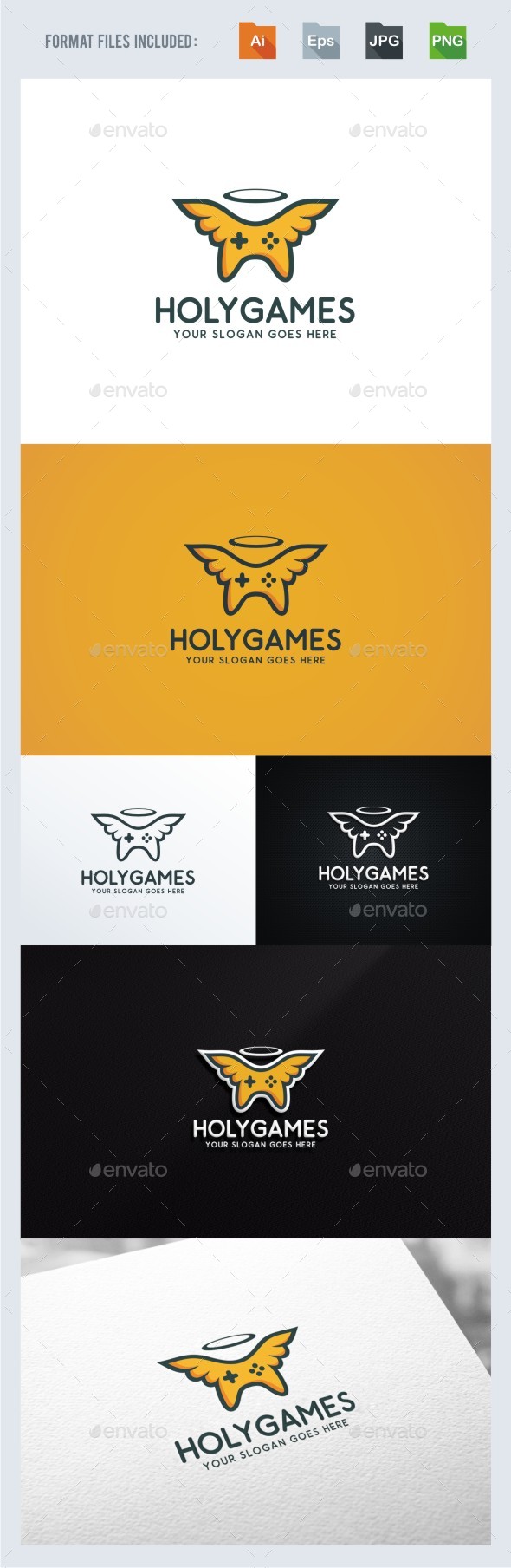 Holy Game Logo Template