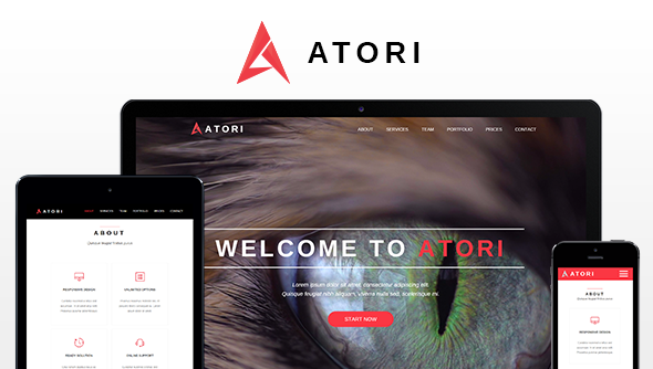 Atori - One Page Muse Template