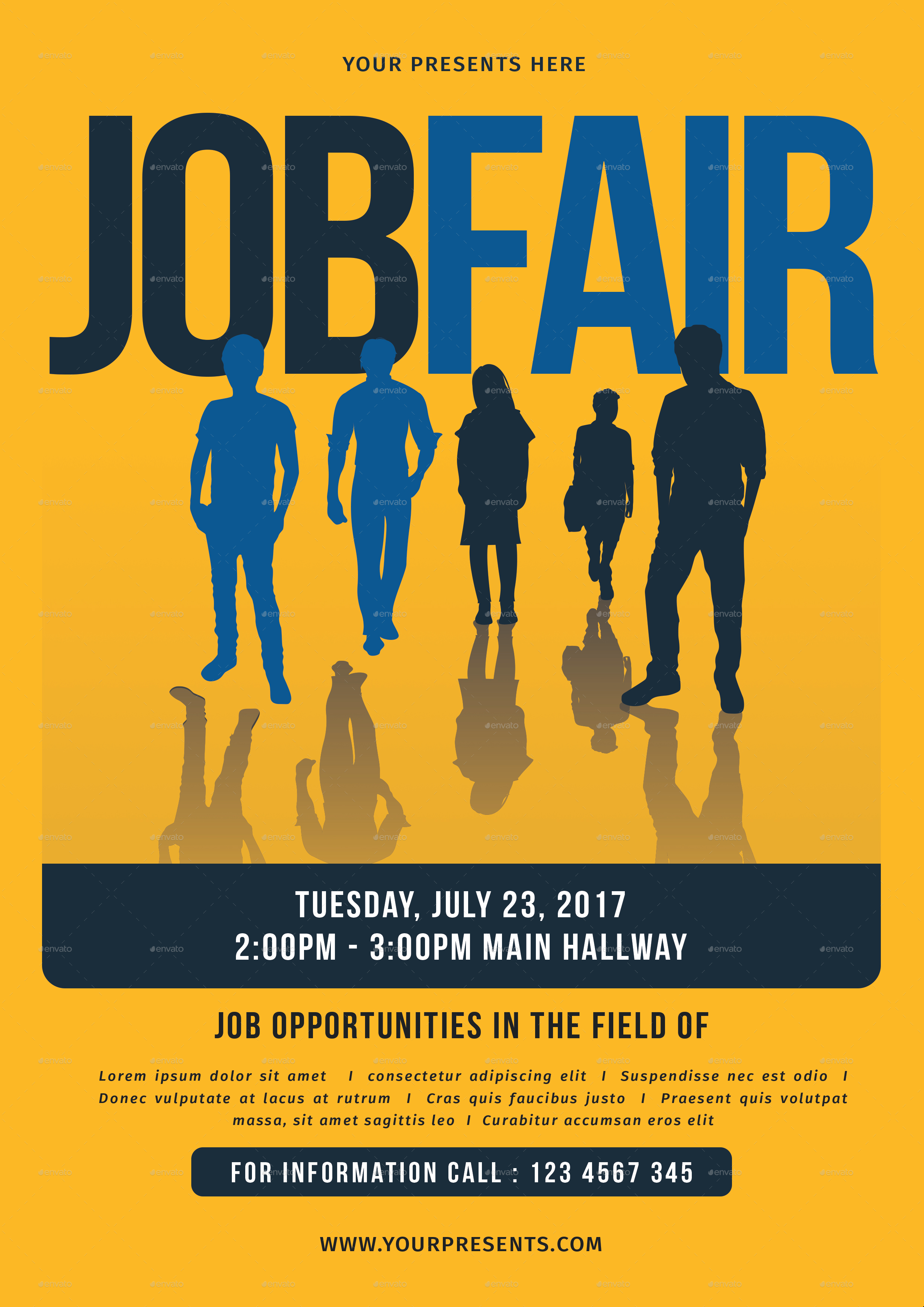 Job Fair Flyer By Lilynthesweetpea 