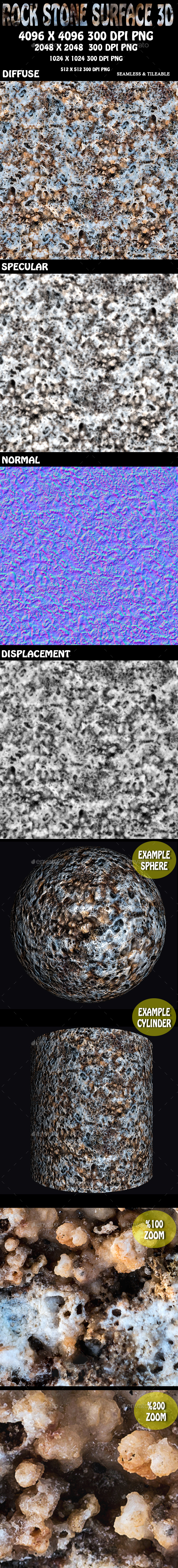 3DOcean Rock Stone Surface 3D 16912717 3DOcean Rock Stone Surface 3D 16912717