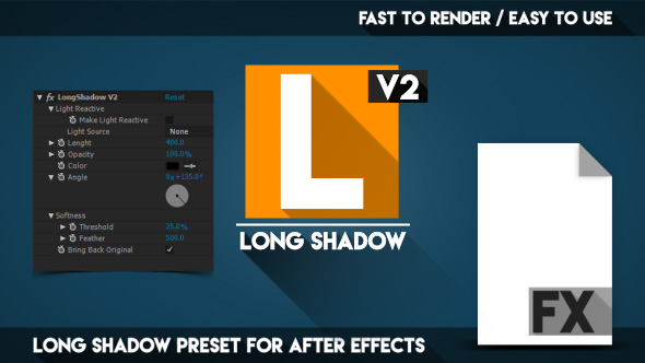 Long Shadow V2 - Adobe After Effects Preset