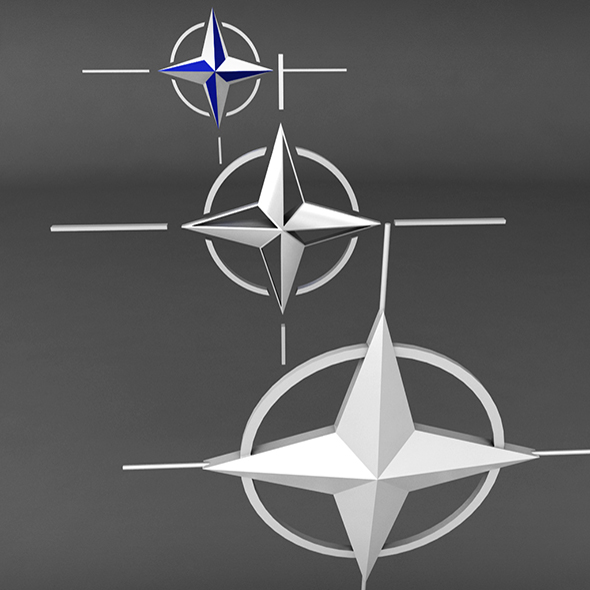 Nato Logo Symbol Low Poly Pack - 3DOcean Item for Sale