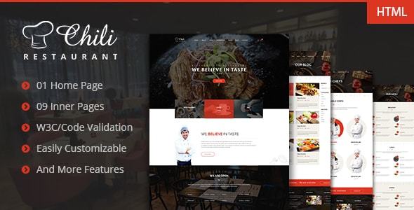 Chili - Premium Restaurant Template