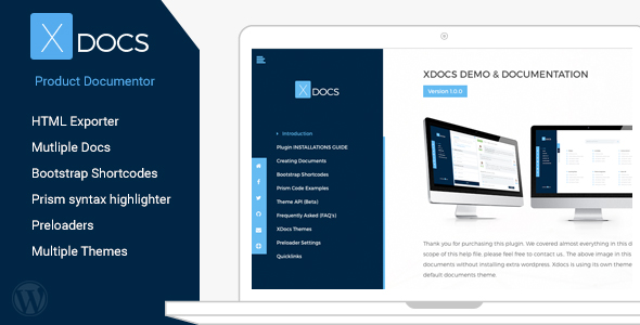 If you are selling digital product on envato or anyother marketplace. Creating documentation is very boring process. XDocs is WordPress plugin to create product