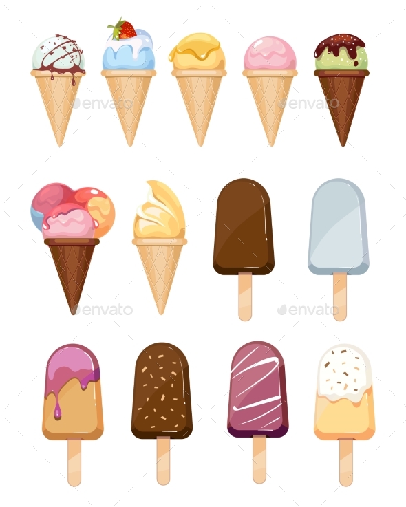 Ice Cream Vector Set