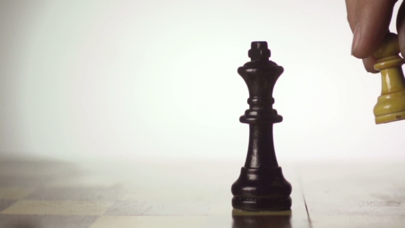 VideoHive White Chess Player Knocks Down The Black King With His Piece 17018547 VideoHive White Chess Player Knocks Down The Black King With His Piece 17018547