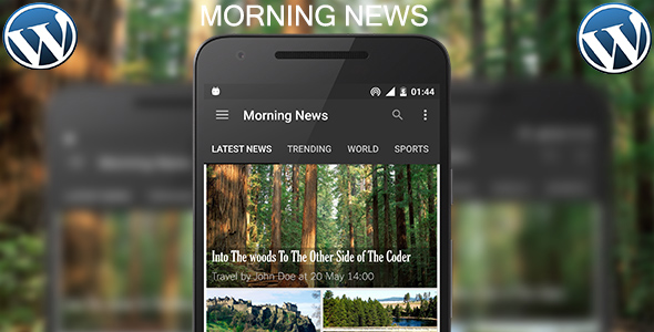 Morning News 2.0 (WordPress Android App) - Admob