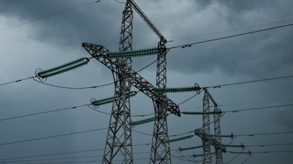 VideoHive The Movement Of Clouds Over Power Poles 17036124 VideoHive The Movement Of Clouds Over Power Poles 17036124