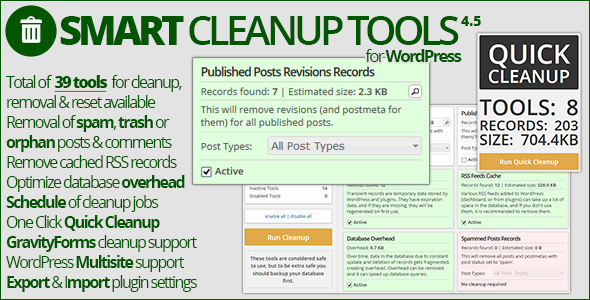 Smart Cleanup Tools - CodeCanyon Item for Sale