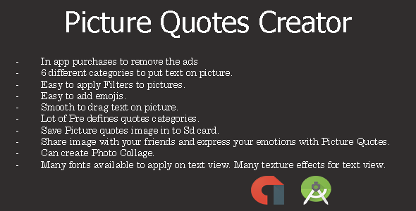 Picture Quotes Android App + Admob