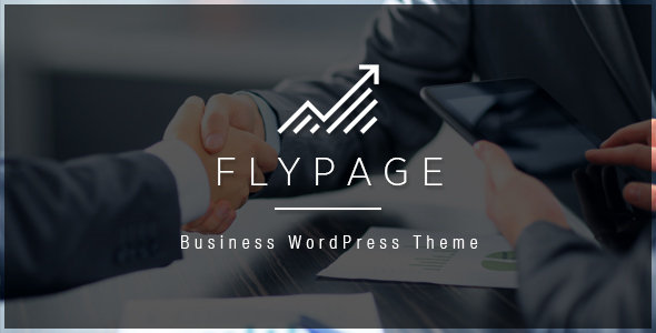 FlyPage - Minimalist Landing Page WordPress Theme
