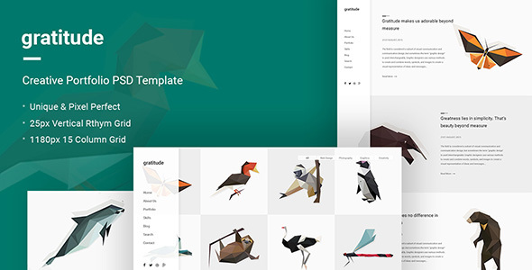 Gratitude – Creative Portfolio PSD