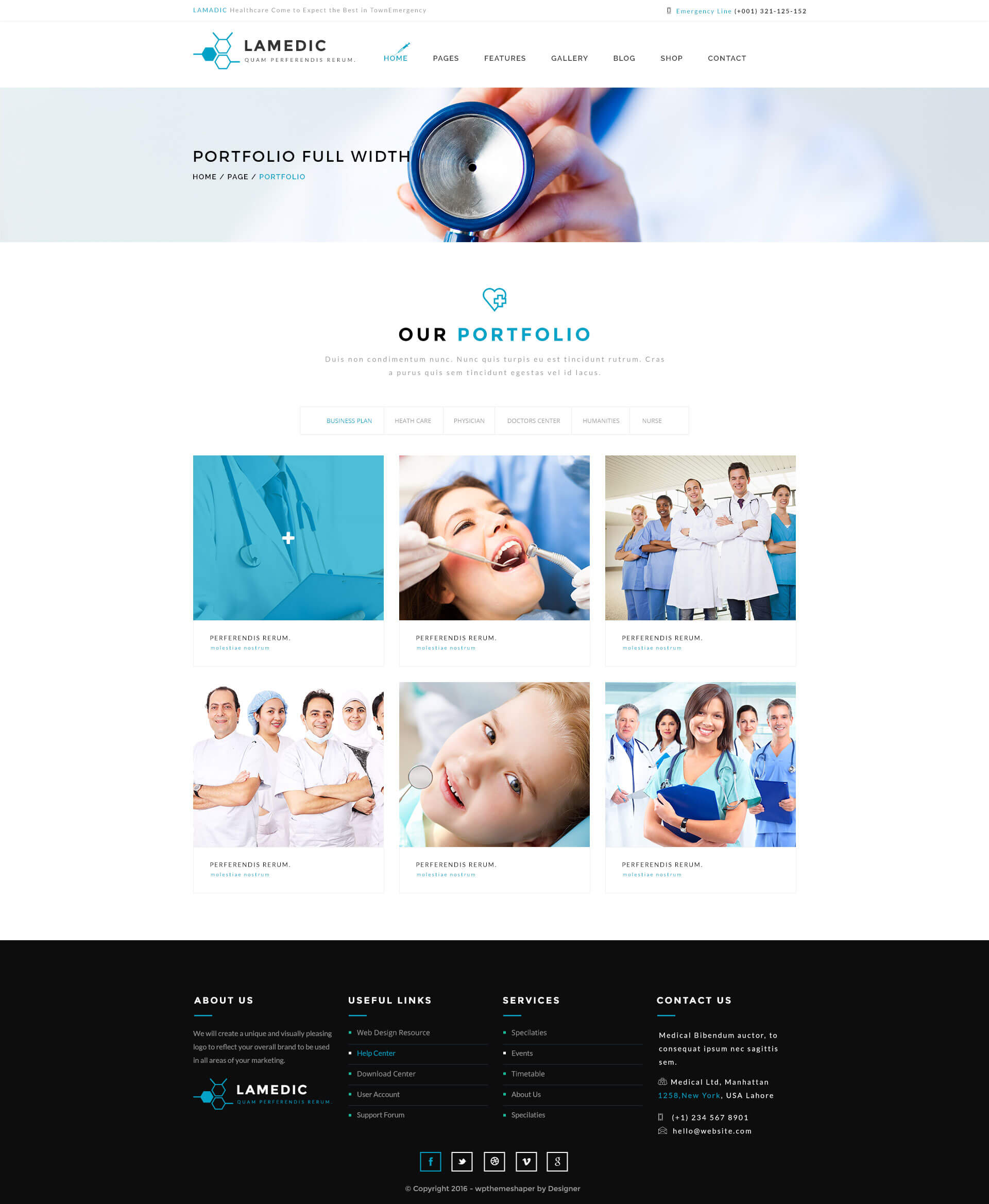 Lamadic - Health & Medical PSD Template - PSD Templates