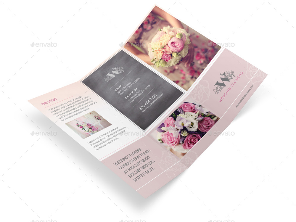 Wedding Planner Trifold Brochure by Mike_pantone | GraphicRiver