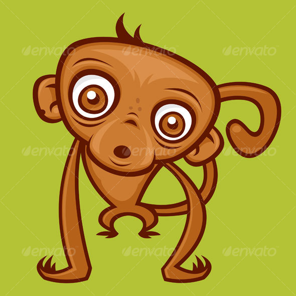 Monkey Cartoon Character Monkey Cartoon Character