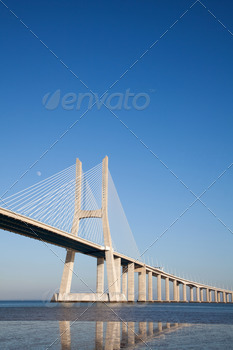 Vasco da Gama bridge in Lisbon 