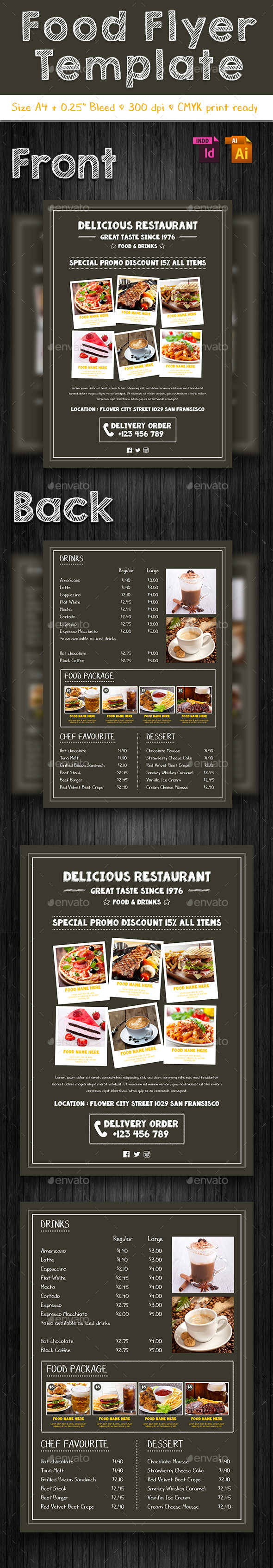 Food Flyer Template Vol. 7