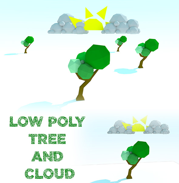 3DOcean Low Poly Tree and Cloud 17170534 3DOcean Low Poly Tree and Cloud 17170534