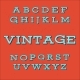 Retro Vintage Style Alphabet Font