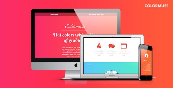 Colormuse - Colorful Muse Template for Portfolios & Creatives