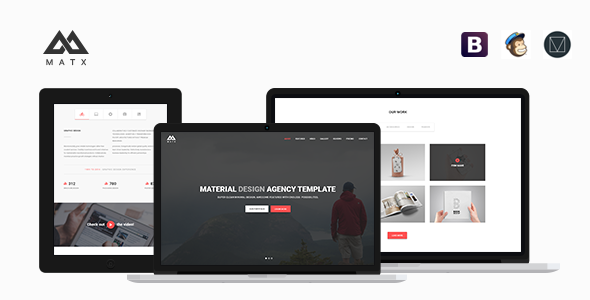 MATX - Material Design Agency Template
