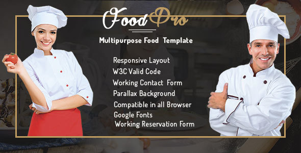 FoodPro | Pizza - Icecream - Bakery - Restaurant Multipurpose Template