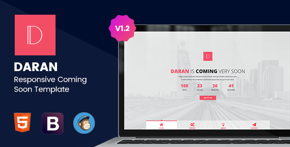 Daran - Responsive Coming Soon Template