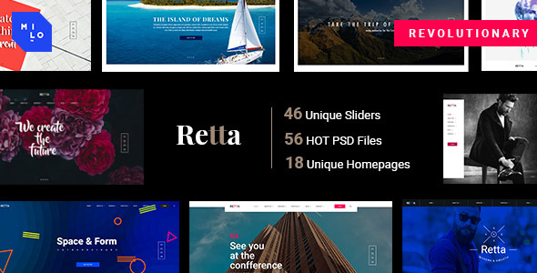 Retta - Creative Multi-Purpose PSD Template