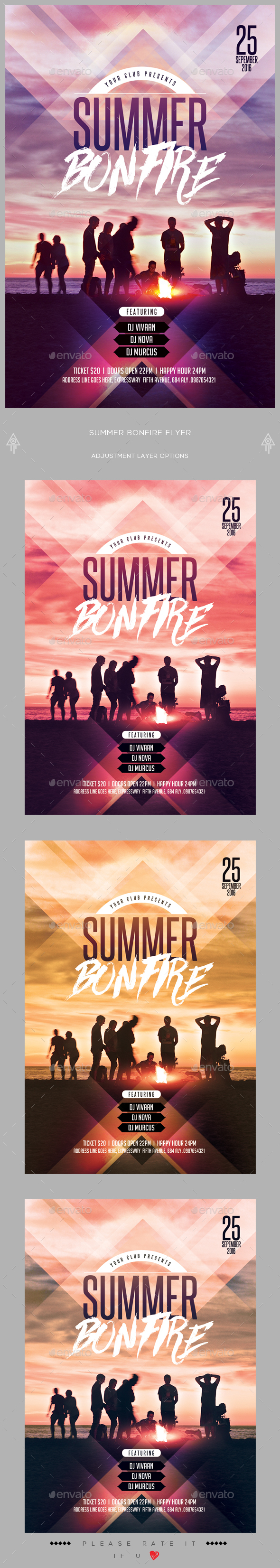 Summer Bonfire Flyer