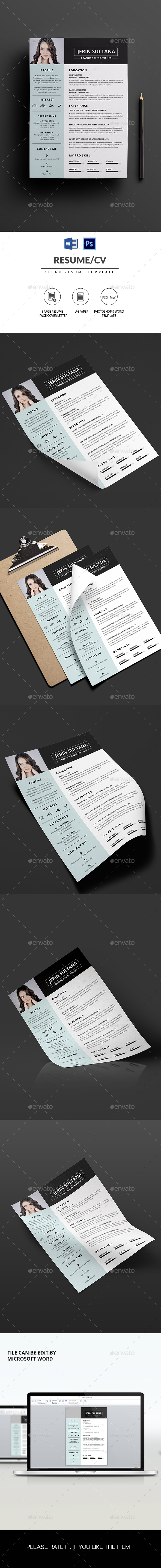 Minimal Clean Resume