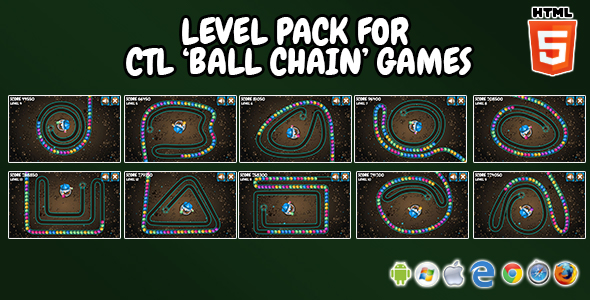 Extra Levels Pack for CTL 'Ball Chain' Games
