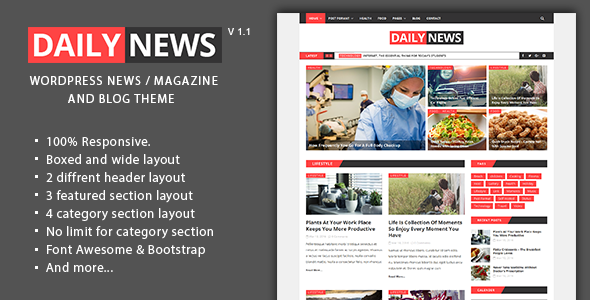 Daily News - WordPress News / Magazine And Blog Theme