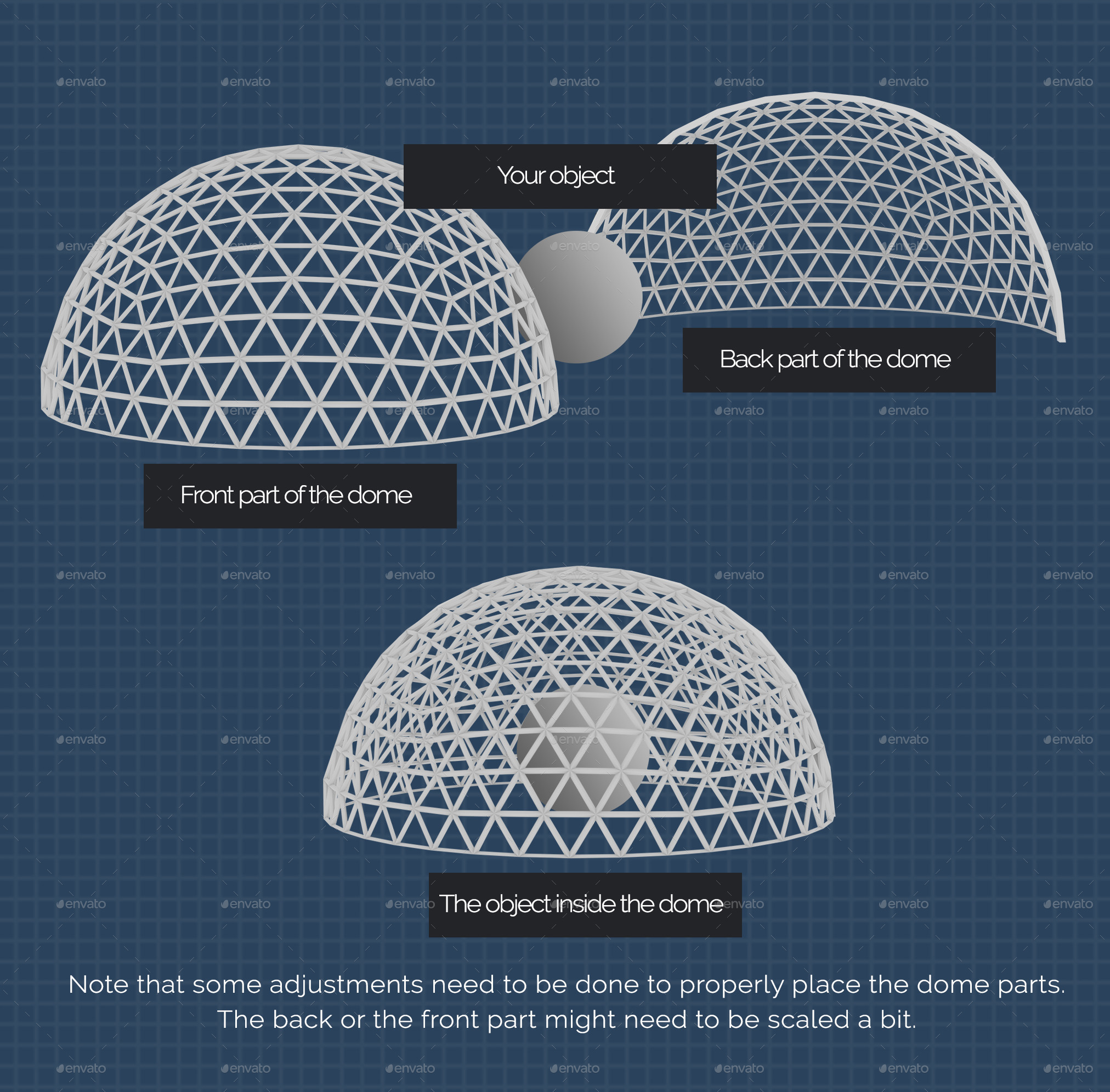 Domes and Spheres by jamesjacobk GraphicRiver