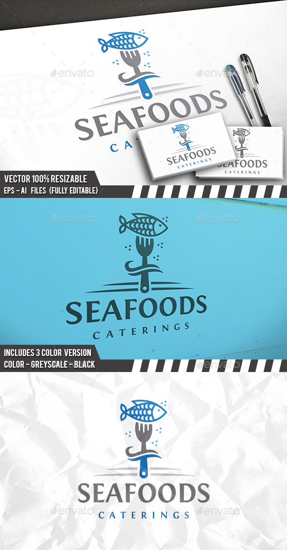 Sea Food Logo Template