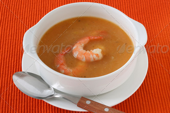 soup with shrimps