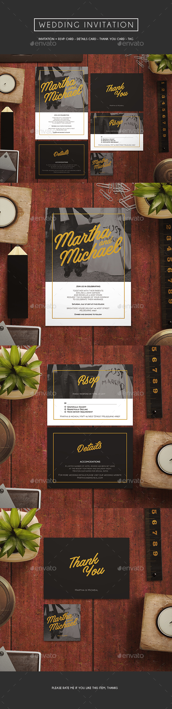 Wedding Invitation Set