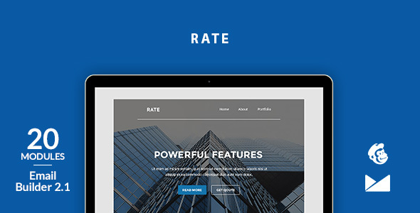 Rate Email Template + Online Emailbuilder 2.1