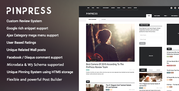 PinPress – The New Blogging Experience